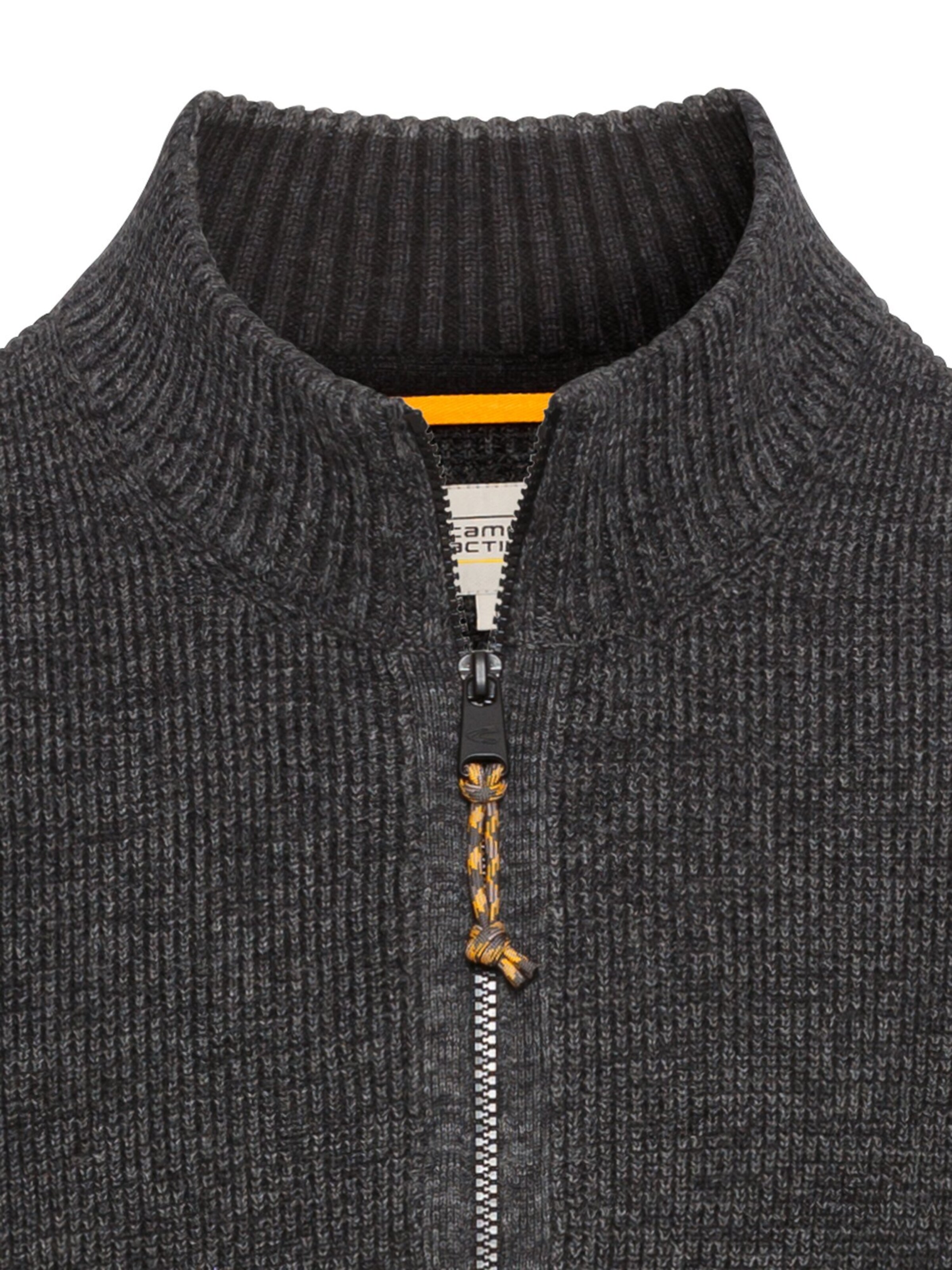 CAMEL ACTIVE Gebreid vest in Zwart