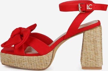 Lola CasademuntSandale - crvena boja: prednji dio