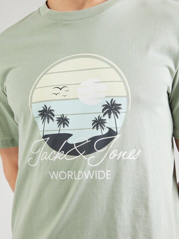 Maglietta 'JJPalm' di JACK & JONES in verde
