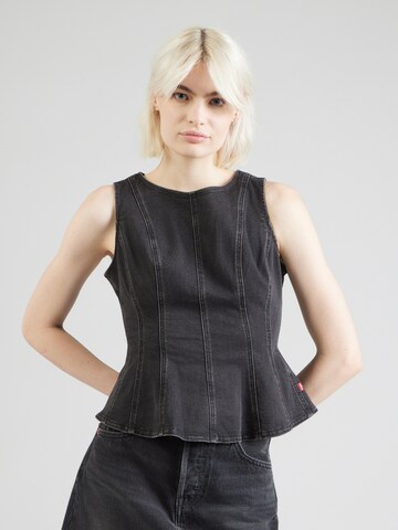 LEVI'S ® Top 'Leighton Peplum Top' - fekete: elől