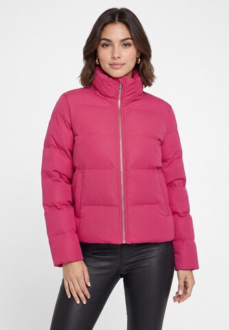 faina Winter Jacket in Pink: front