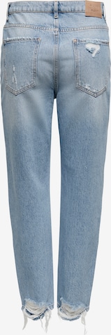 ONLY Tapered Jeans 'Janet' in Blauw