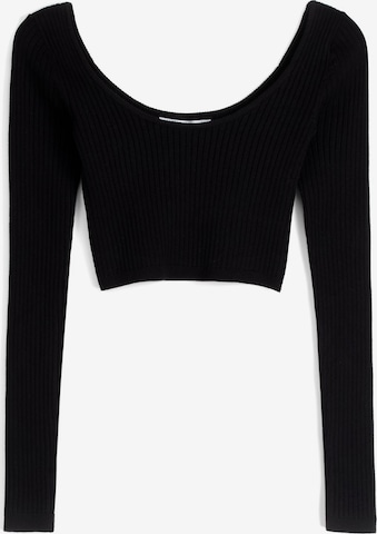 Bershka Sweater in Black: front