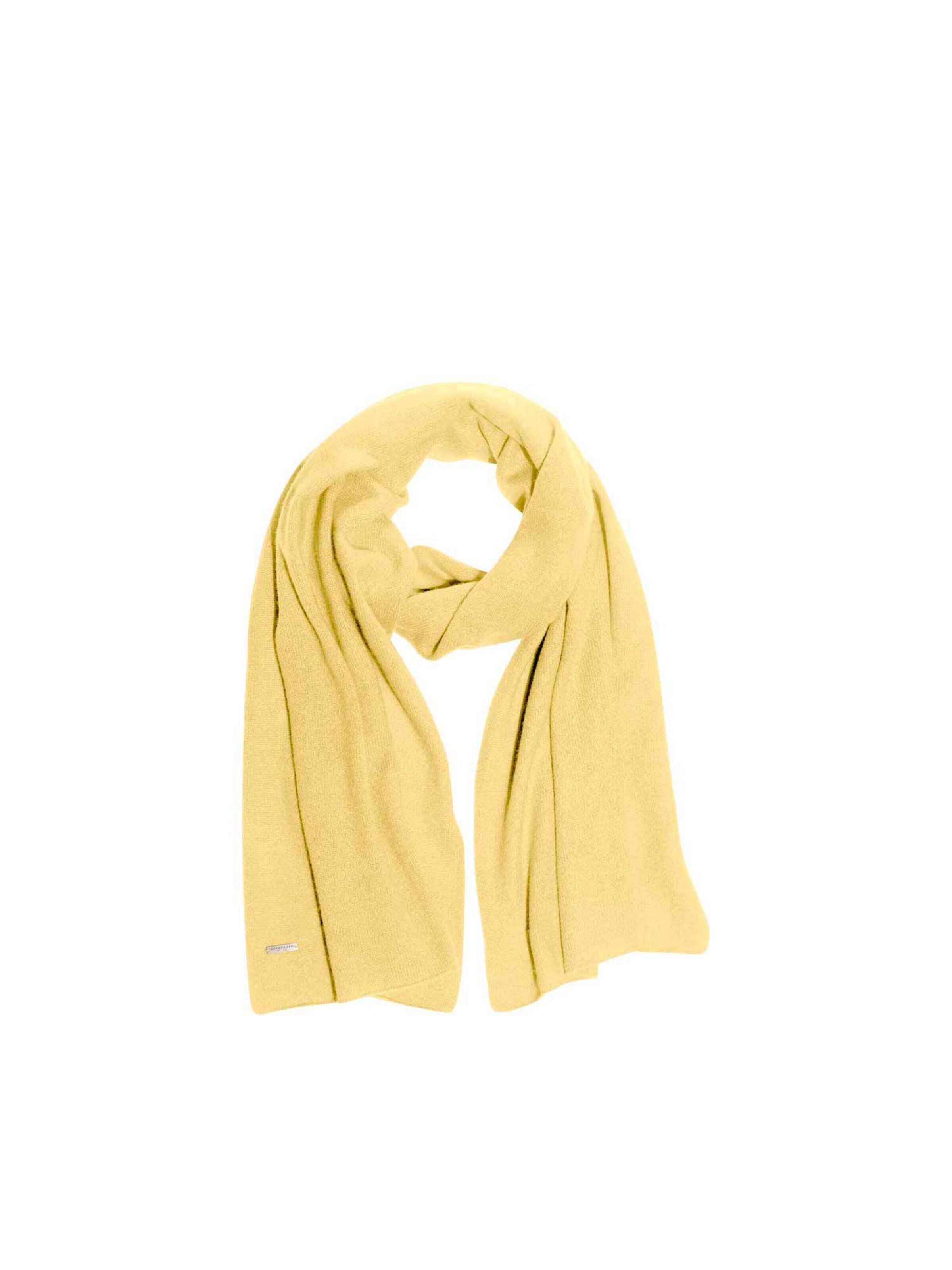 Seeberger Full Finger Gloves 'Schal' in Yellow: front