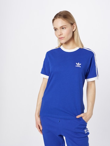 Tricou 'Adicolor Classics 3-Stripes' de la ADIDAS ORIGINALS pe albastru: față