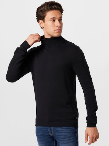 !Solid Pullover in Schwarz: predná strana