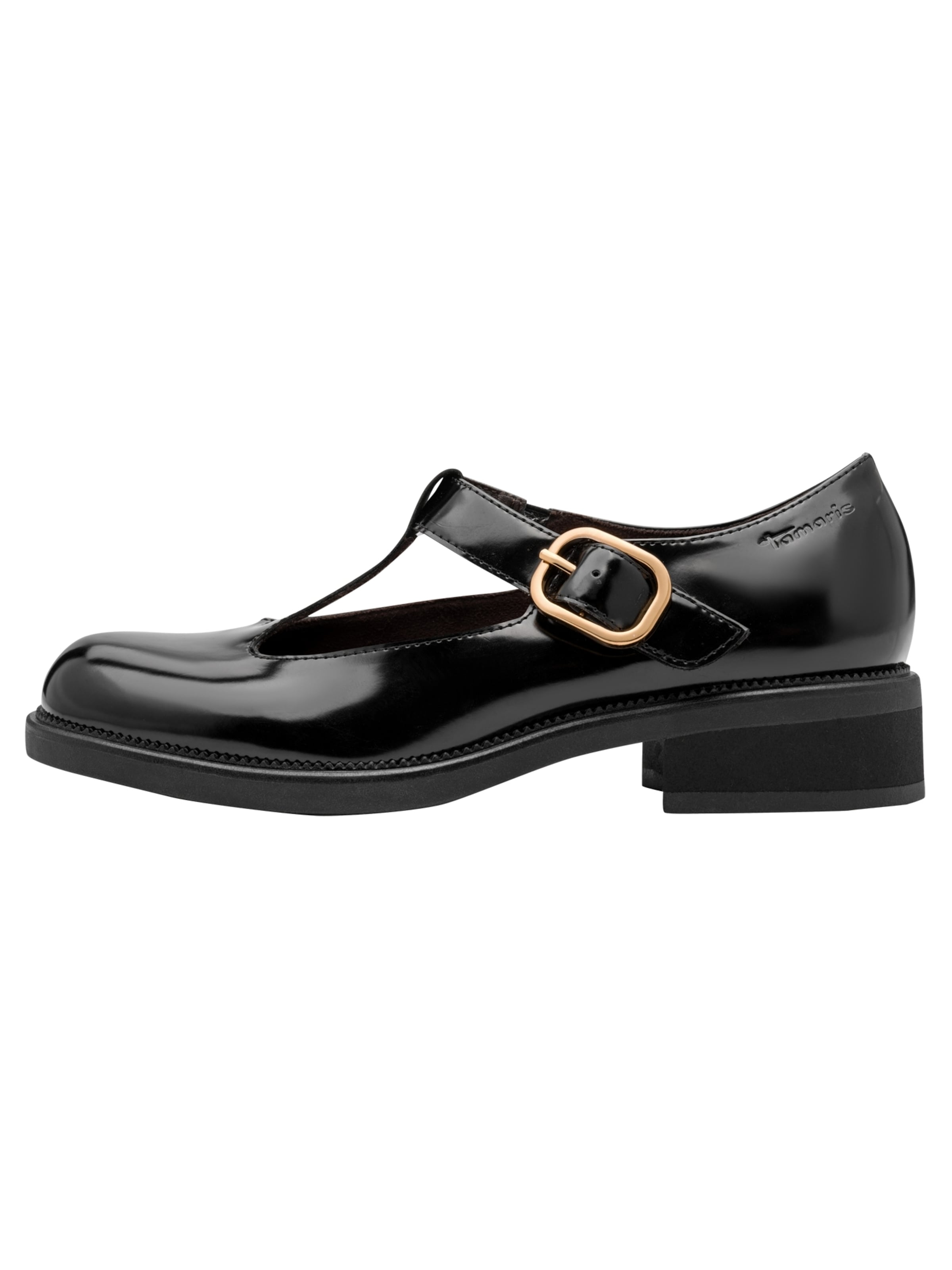 Tamaris Strap ballerina in Black