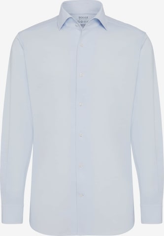 Coupe regular Chemise Boggi Milano en bleu : devant