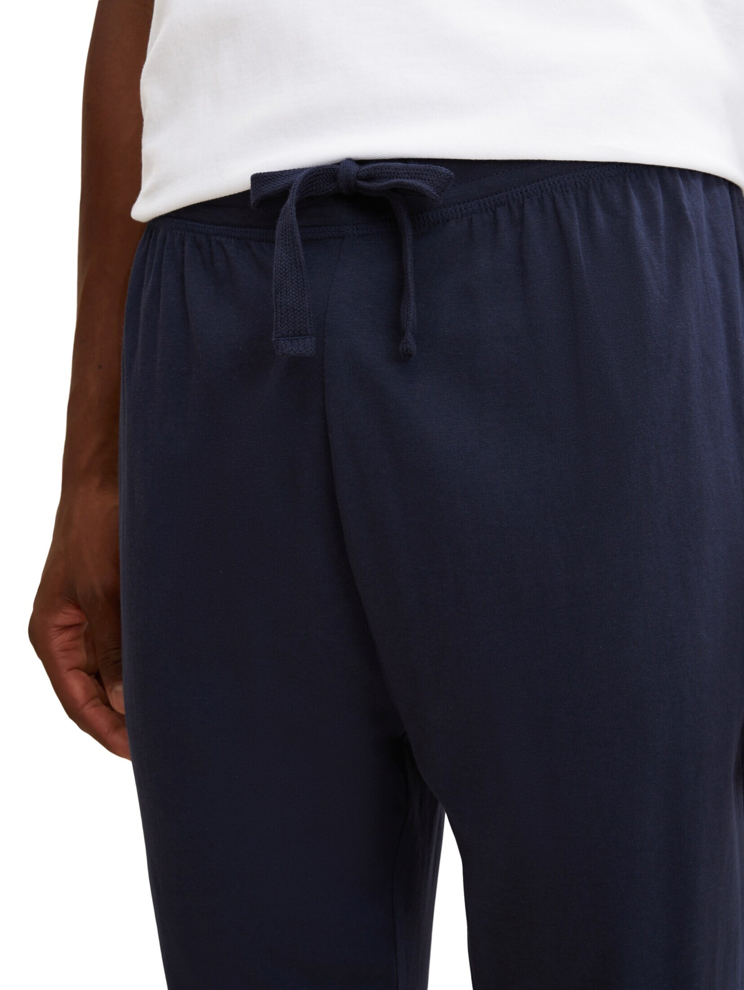 TOM TAILOR Pyjamabroek in Blauw