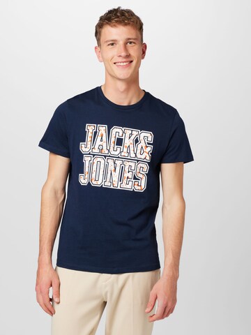 Maglietta di JACK & JONES in blu: frontale