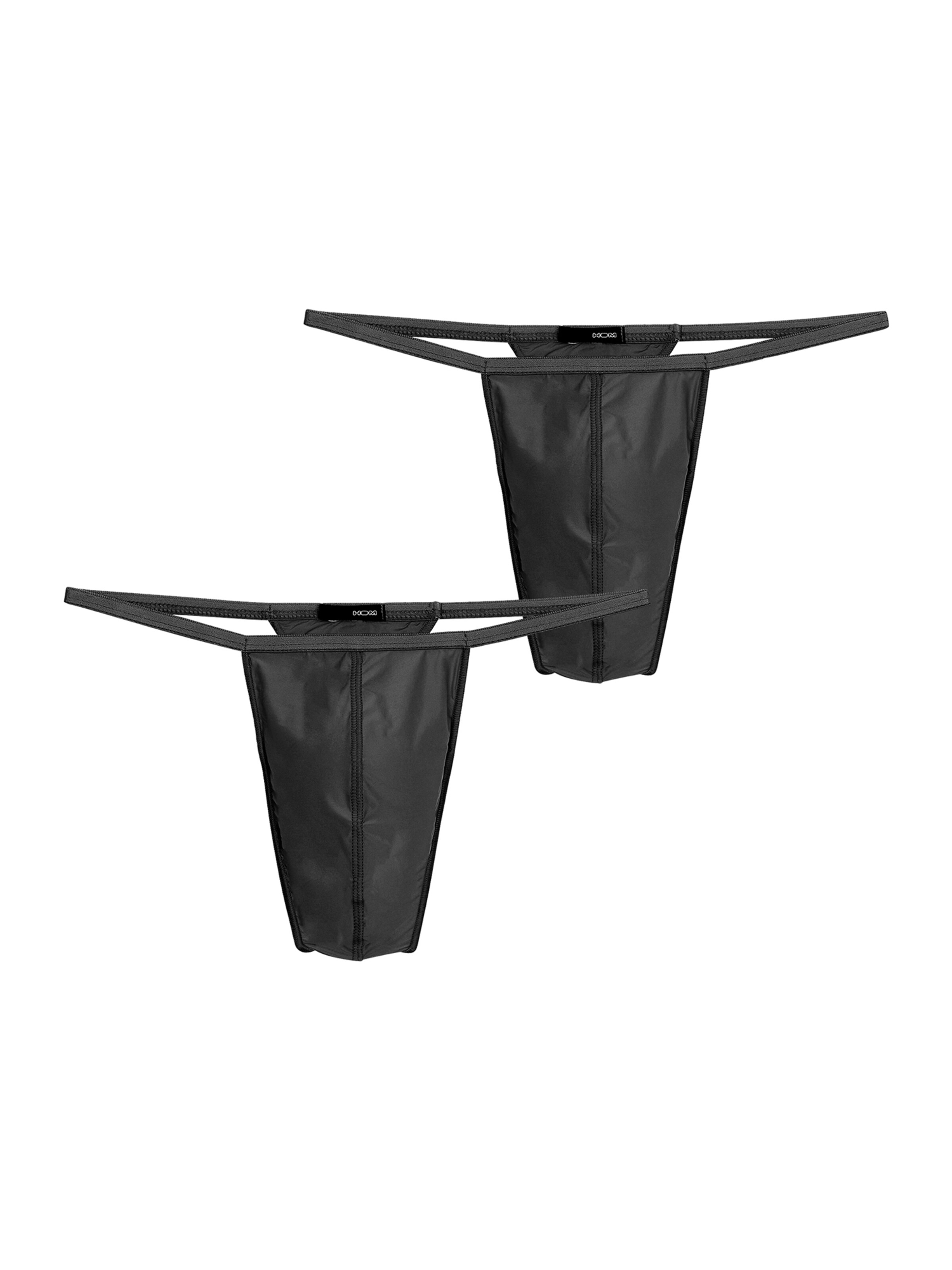 HOM Slip ' Plumes ' in Zwart: voorkant