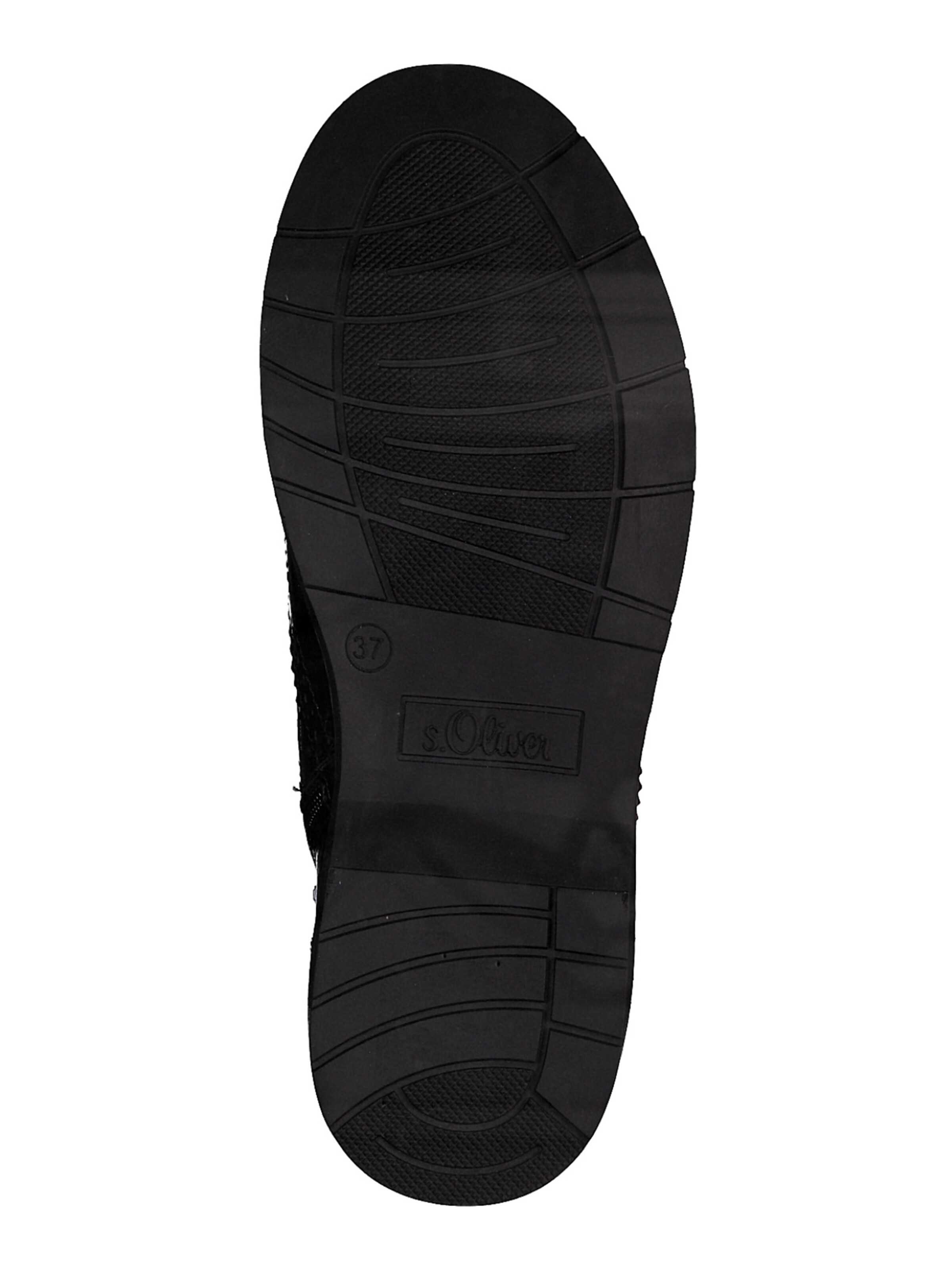 s.Oliver Gležnarji z vezalkami | črna barva