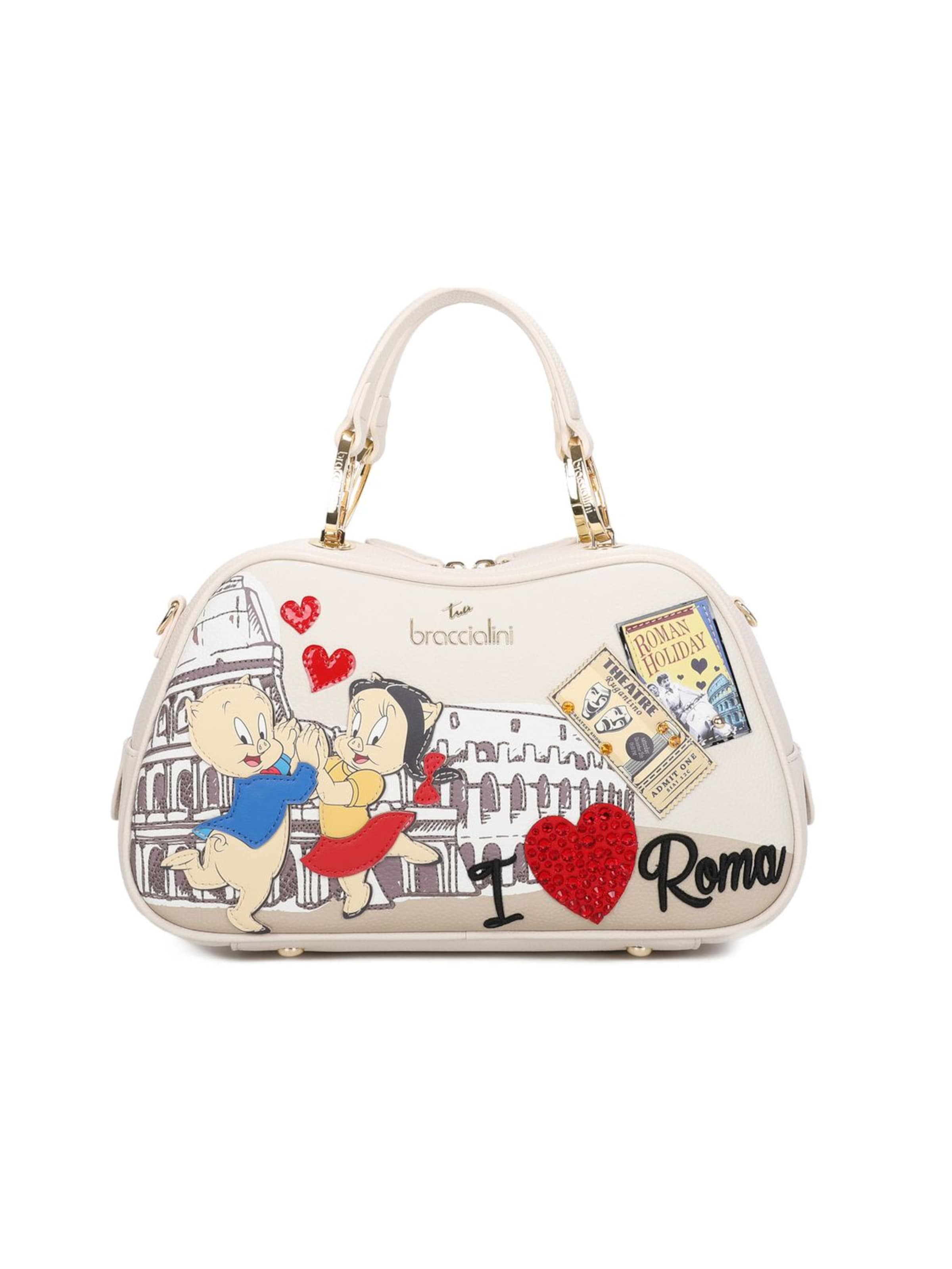 Borsa a mano 'Cartoline Lt' di Braccialini in colori misti: frontale