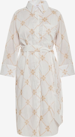 Robe-chemise usha FESTIVAL en blanc : devant