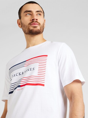 balta JACK & JONES Marškinėliai 'CYRUS'