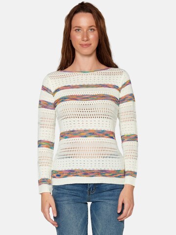 KOROSHI - Pullover em branco: frente