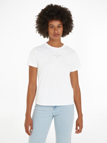 Tommy Jeans Curve Shirt in White: front