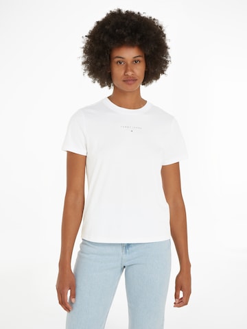 Tommy Jeans Curve Shirt in White: front