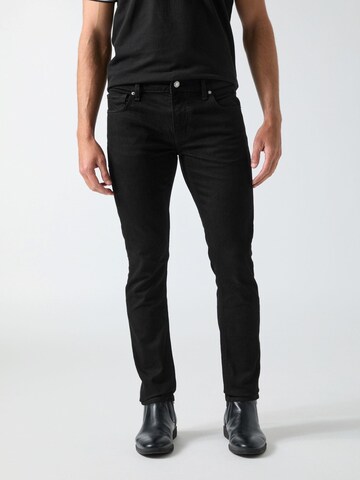 GUESS Slimfit Jeans 'M6YAN1D1486' i sort