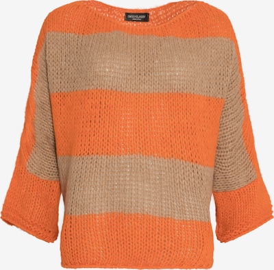 SASSYCLASSY Pullover i overstørrelse i beige / orange, Produktvisning