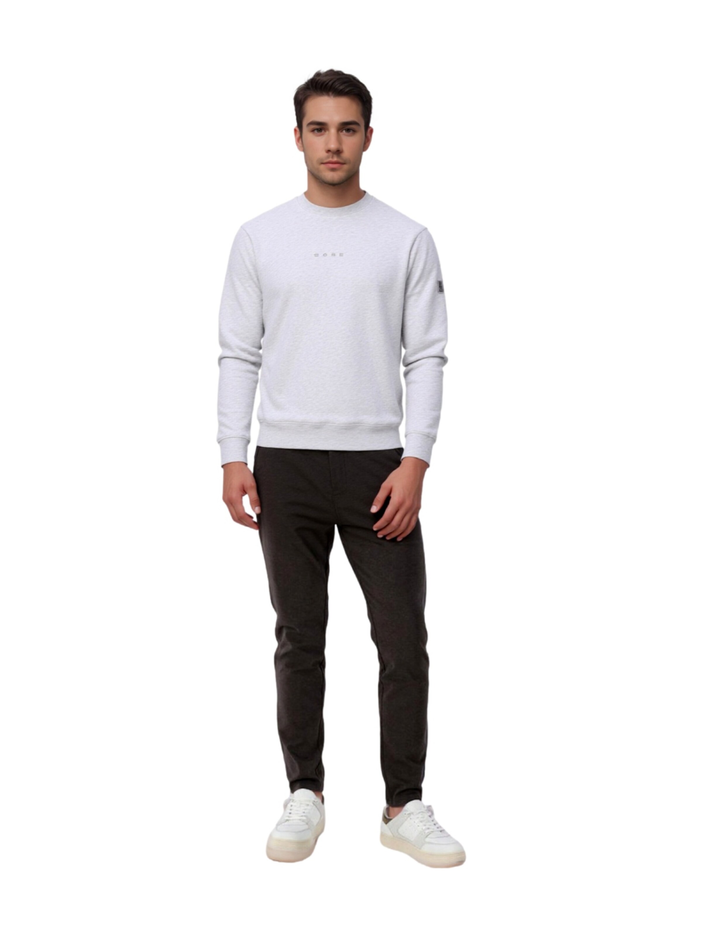 JACK & JONESSweater majica 'Point' - bijela boja