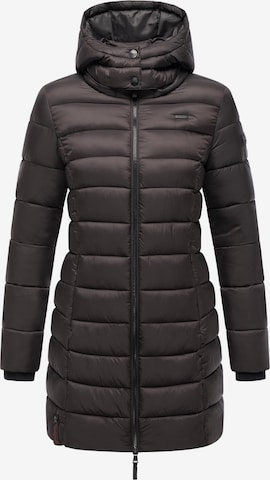 MARIKOO Pitkä talvitakki värissä ruskea: etupuoli