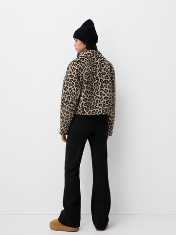 Bershka Flared Trousers in Black