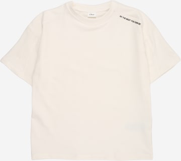 T-Shirt s.Oliver en blanc : devant