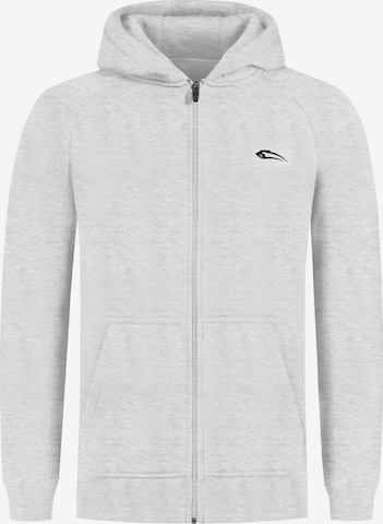 Smilodox Zip HoodieYasin in Grau: Vorderseite