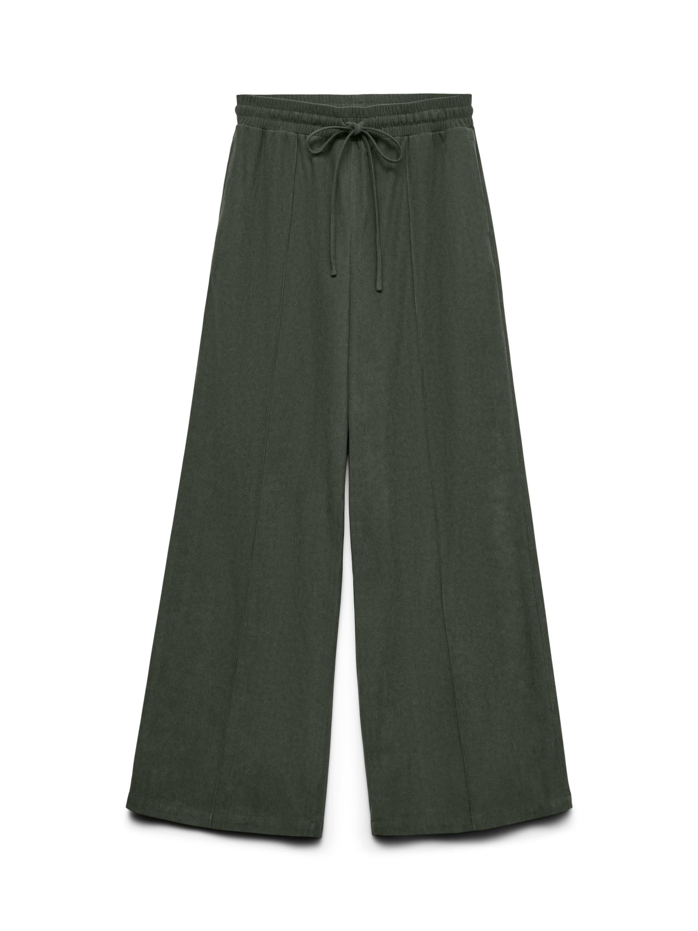 VERO MODA - Pierna ancha Pantalón en verde: frente