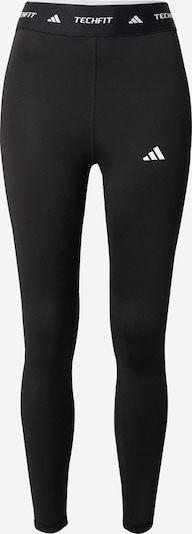 ADIDAS PERFORMANCE Sportske hlače 'TECHFIT 7/8' u crna / bijela, Pregled proizvoda