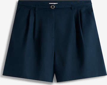 regular Pantaloni con pieghe di Tommy Hilfiger Curve in blu: frontale