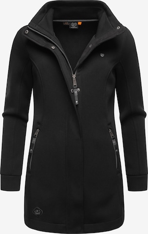 Ragwear Zip-Up Hoodie 'Letrice' in Black: front