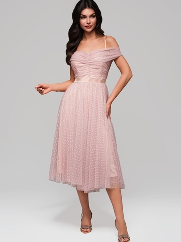 Ombre - Vestido de noche en rosa: frente