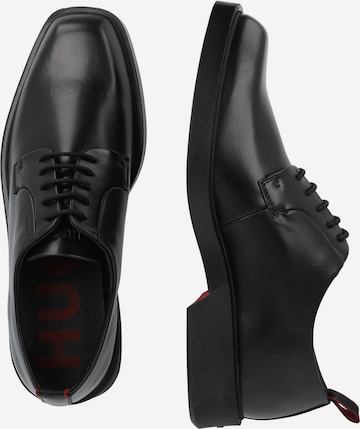 Chaussure à lacets 'Iker' HUGO Red en noir