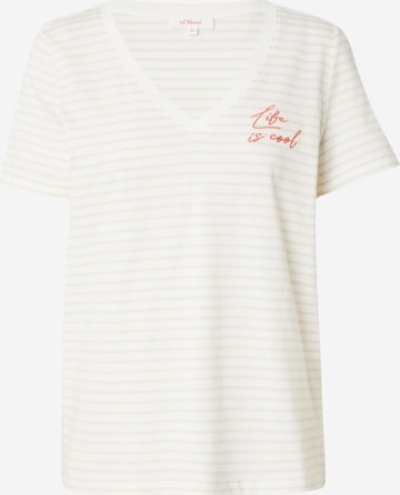 s.Oliver RED LABEL Shirt in Beige: voorkant