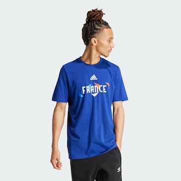 ADIDAS PERFORMANCE Functioneel shirt ' UEFA EURO24™ France Tee ' in Blauw