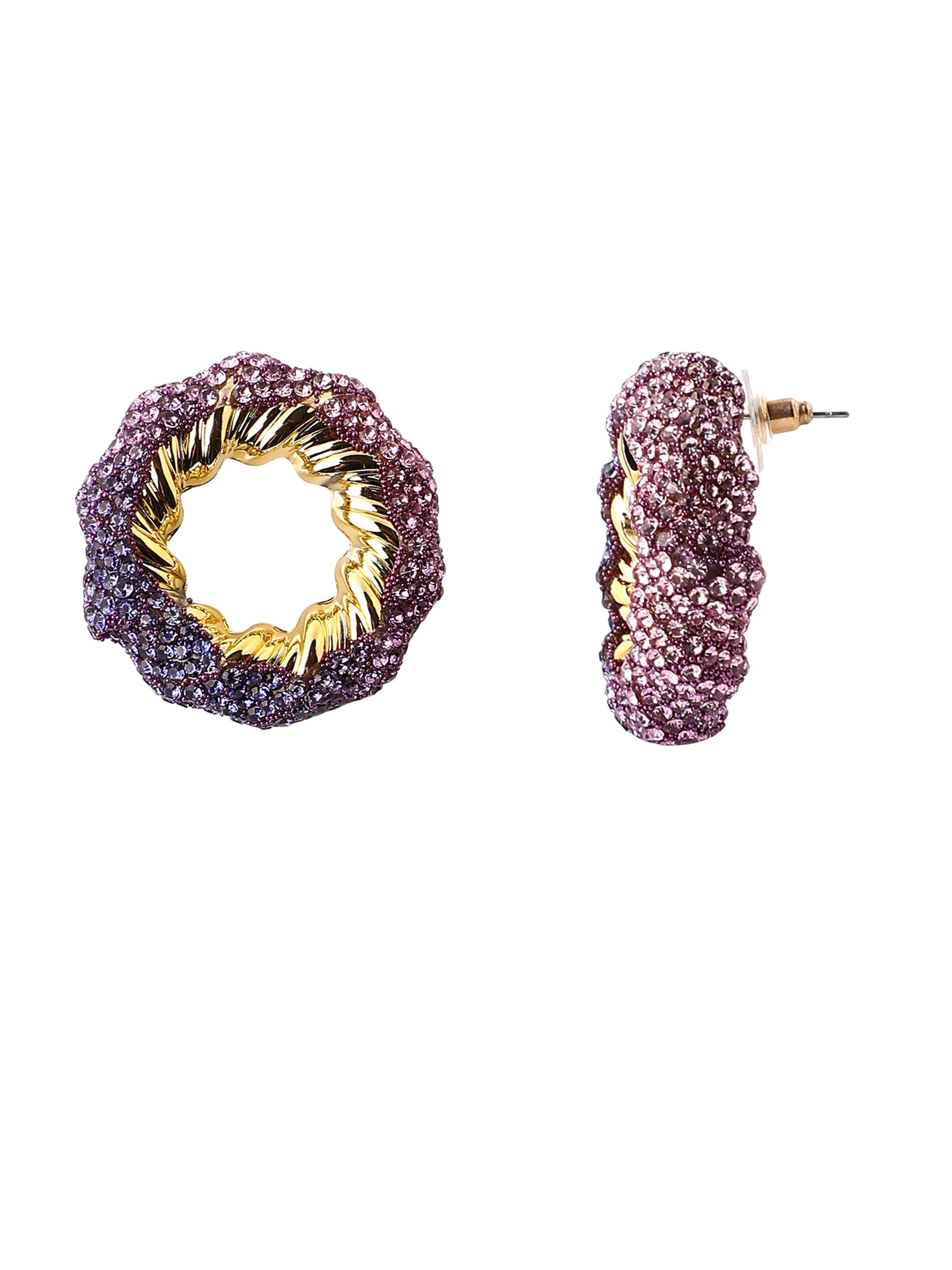 SOHI Náušnice ' Saksi ' – fialová