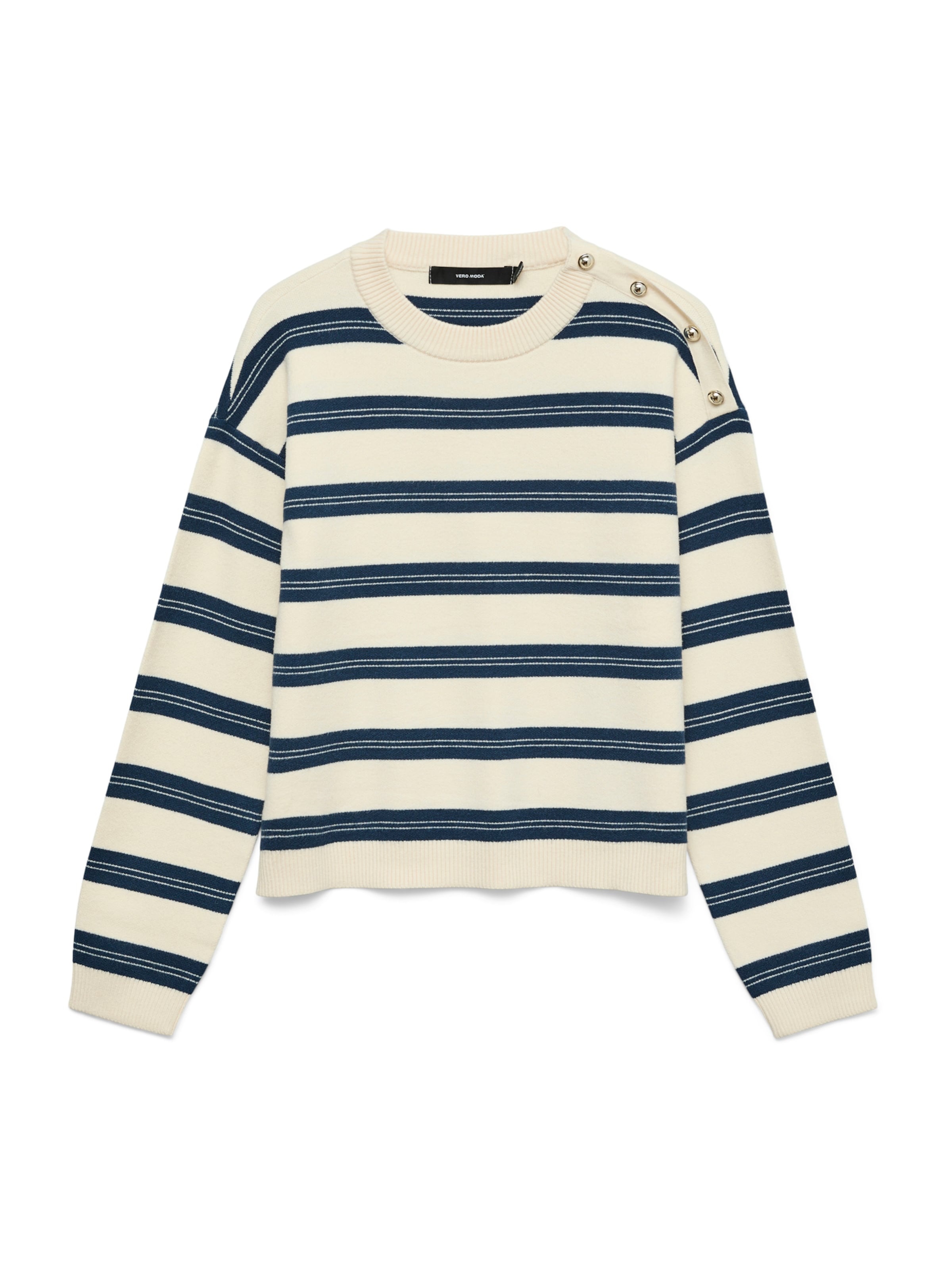 Pull-over 'VMGOLD' VERO MODA en beige : devant