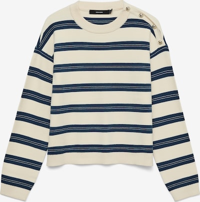 VERO MODA Pullover 'VMGOLD' in S in beige / blau, Produktansicht