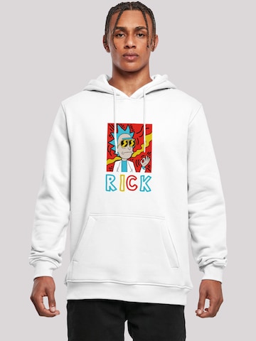 F4NT4STIC Hoodie 'Cool Rick' in Weiß: predná strana