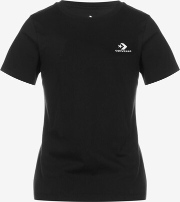 CONVERSE Shirt in Zwart: voorkant