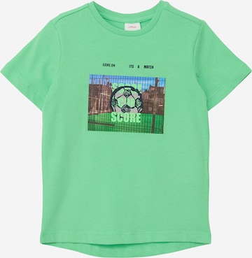 T-Shirt s.Oliver en vert : devant