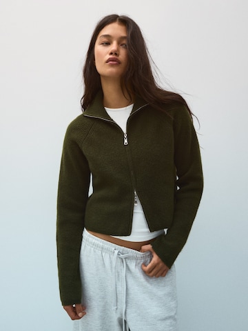 Cardigan Bershka en vert : devant