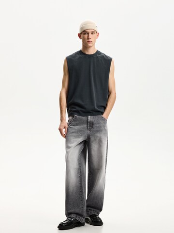 Wide leg Jeans di Bershka in grigio: frontale
