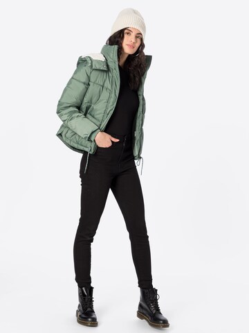 TOM TAILOR DENIM Winter Jacket in Green