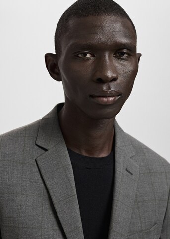 MANGO MAN Slim fit Business Blazer 'Paris' in Grey