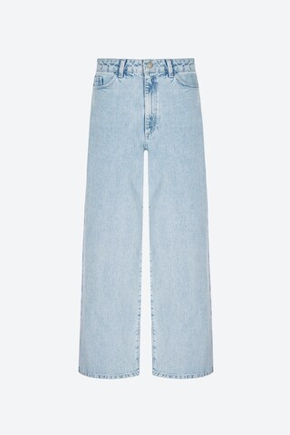 Wide Leg Jean 'Freda' Aligne en bleu : devant