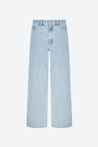 Wide Leg Jean 'Freda' Aligne en bleu : devant