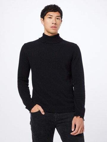 REPLAY Sweater 'Mesh' in Black: front